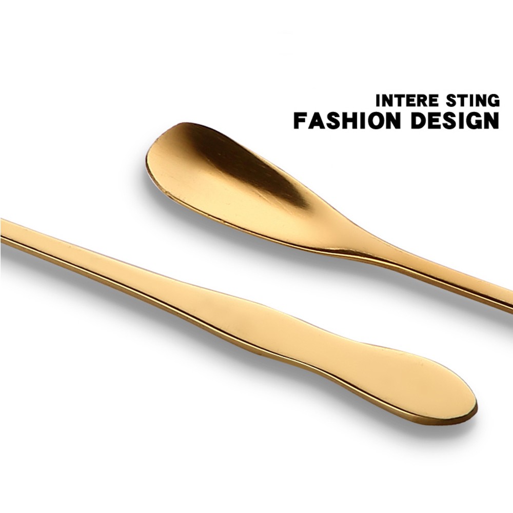 Muỗng inox cán dài kiểu dáng thời trang