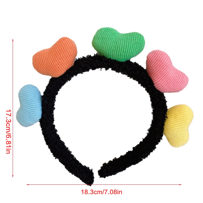 Flgo Băng Đô Trái Tim Bằng Lông Nhung Màu Kẹo Ngọt Trang Trí Tiệc Tùng / Lễ Hội