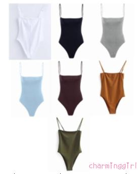 Bodysuit không tay màu trơn thời trang dành cho nữ