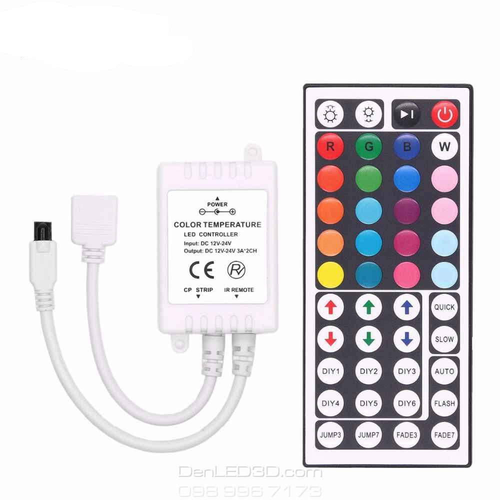 Mạch Điều Khiển LED 5050 / 3528 RGB 12V - Kèm Remote 44/24 Phím | BigBuy360 - bigbuy360.vn