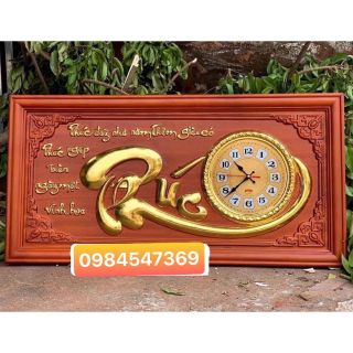 Đồng hồ gỗ hương