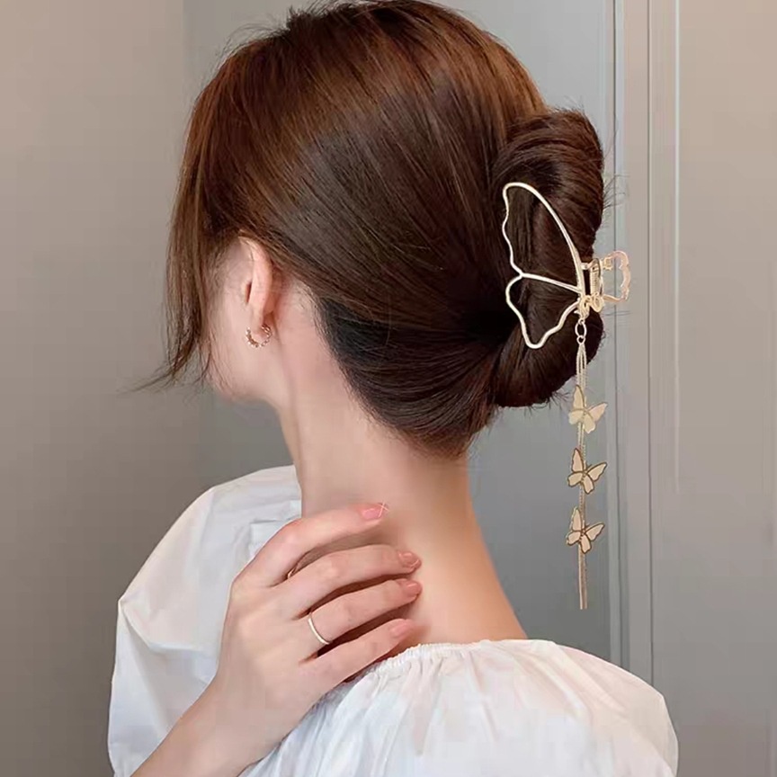Kẹp tóc hình bướm 17KM phong cách vintage mới cho nữ