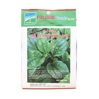 Hạt giống rau mã đề Phú Nông 279 - 2g ( gần 1000 hạt)