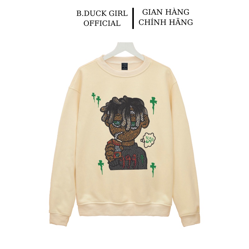 Áo nỉ sweater  nam nữ form rộng vải nỉ bông dày dặn phong cách Ulzzang Is Boy - B.DUCKGIRL