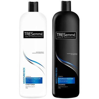 Tresemme Shampoo and Conditioner Moisture Rich 1,3 lit X 2 - Cặp dầu gội xe mượt tóc TResemme
