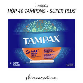 Tampax pearl - tampon super plus vỏ giấy bồi an toàn chống trượt - ảnh sản phẩm 1