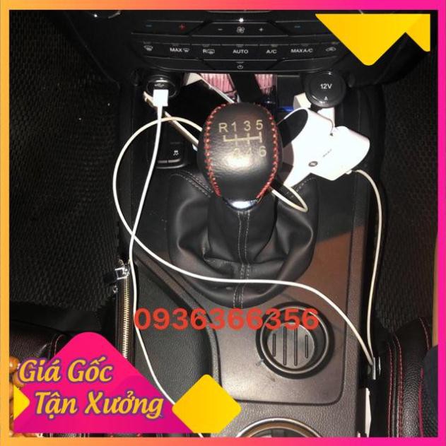 Bọc cần số  ford  ranger số sàn 6 số 2013-2018, da bò nhiều màu sắc. khắc sơ đồ số theo xe