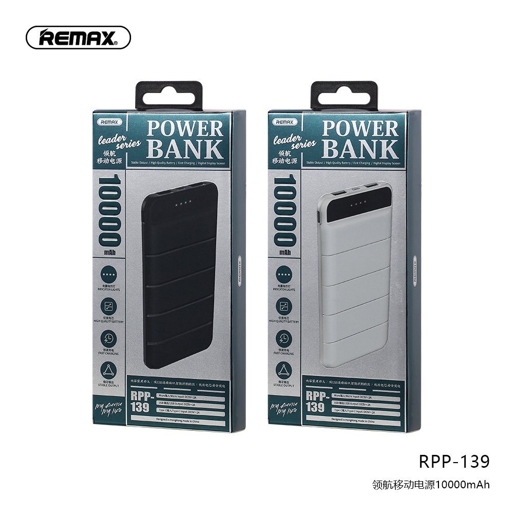 Remax power bank 10000mAh 20000mAh 30000mAh 100% original RPP-139 RPP-140 RPP-141