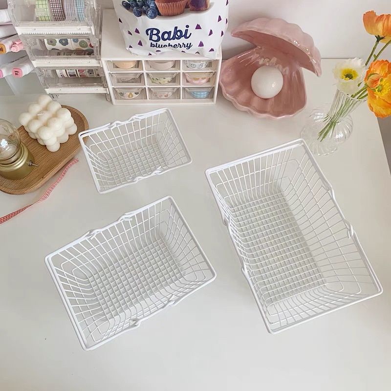 🌷Giỏ sắt Decor đựng phụ kiện nhỏ xinh