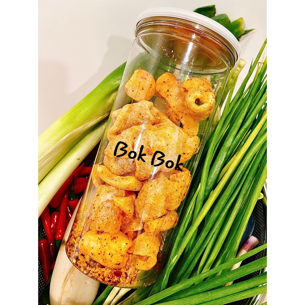 [Bán Chạy❤️] Ăn Vặt BOK BOK Da Heo Muối Ớt 160g Hủ Pet Siêu Ngon Siêu Giòn Vừa Ngon Vừa Rẻ | BigBuy360 - bigbuy360.vn