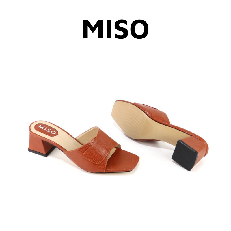 Guốc nữ quai bản mùa hè đi chơi cao 5cm Miso M027