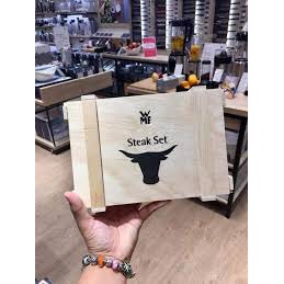 BỘ DAO DĨA WMF STEAK SET 12 món kèm hộp gỗ