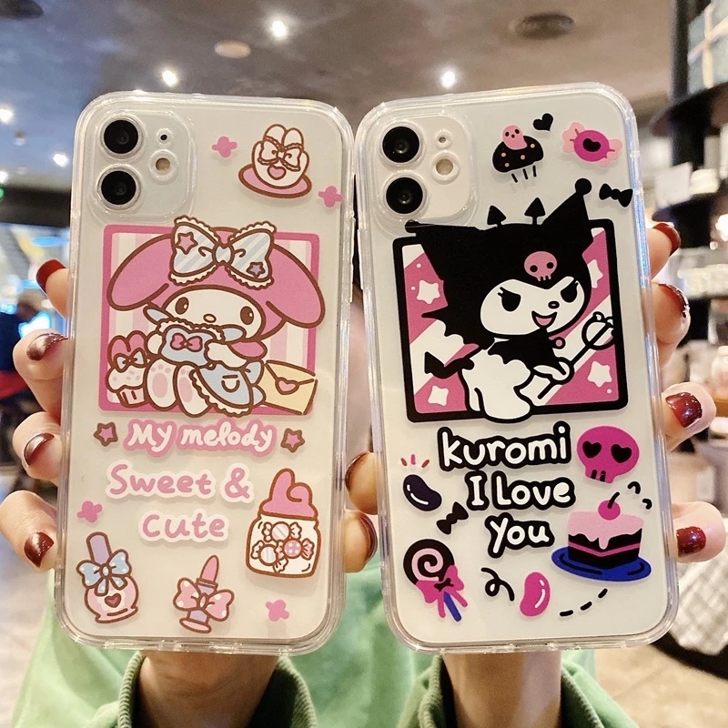 Ốp lưng IPhone trong Kuromi 6/6s/6plus/6s/7/8/7plus/8plus/x/xs/xs max/11/12/13/14/pro/promax T176