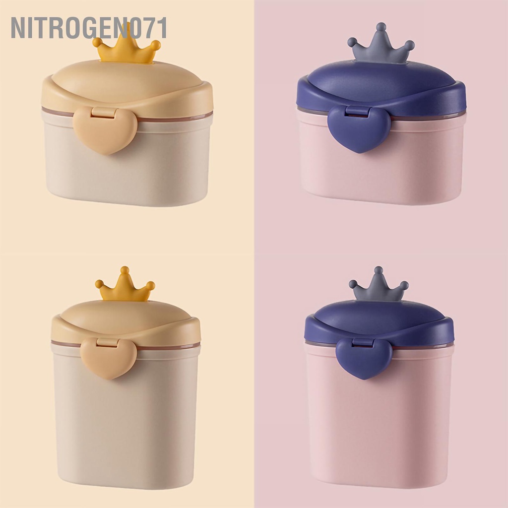 Nitrogen071 Hộp đựng sữa bột, đồ khô hình vương miện cao cấp hãng Baby Crown (có thể tiệt trùng)
