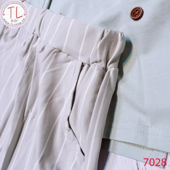 Thời Trang Trẻ Em -Set đồ lửng cho bé trai họa tiết đính nút – Quần Áo Bé Trai - Bộ Bé Trai - Quần Áo Bé Gái - Bộ Bé