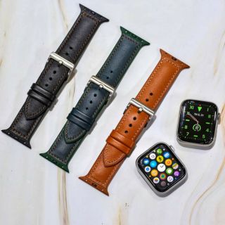 Dây đeo Apple Watch da mix cao su