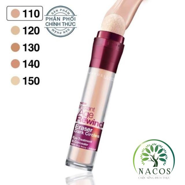 Kem Che Khuyết Điểm Maybelline 6ml Instant Age Rewind Eraser Dark Circles Treatment Concealer