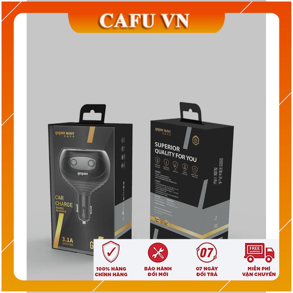 Bộ chia tẩu Yopin chia 2 nguồn tẩu, 2 cổng sạc 3.1A max - CAFU VN