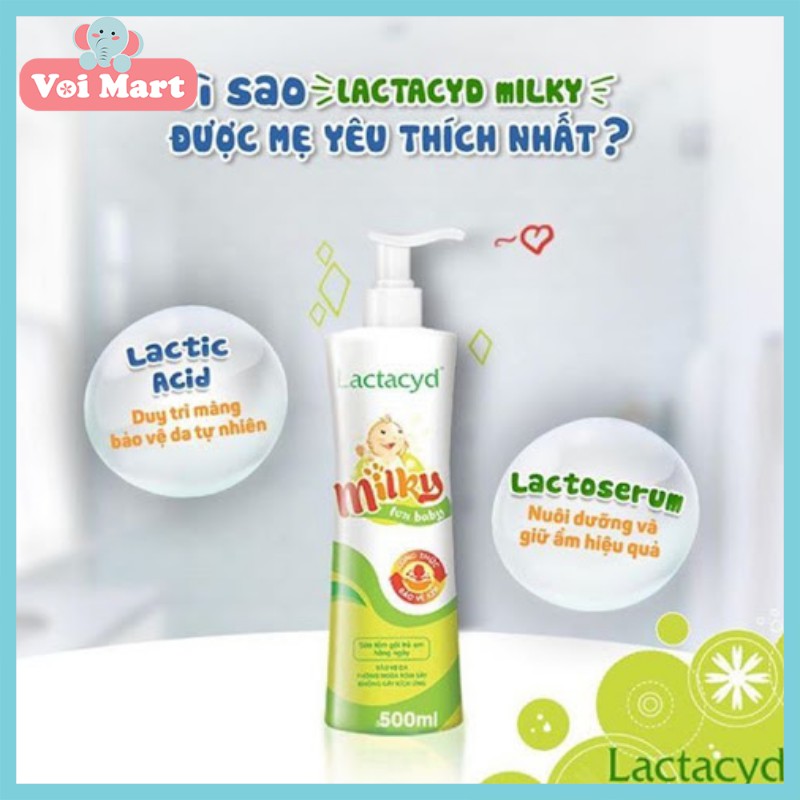 Sữa tắm lactacyd Milky