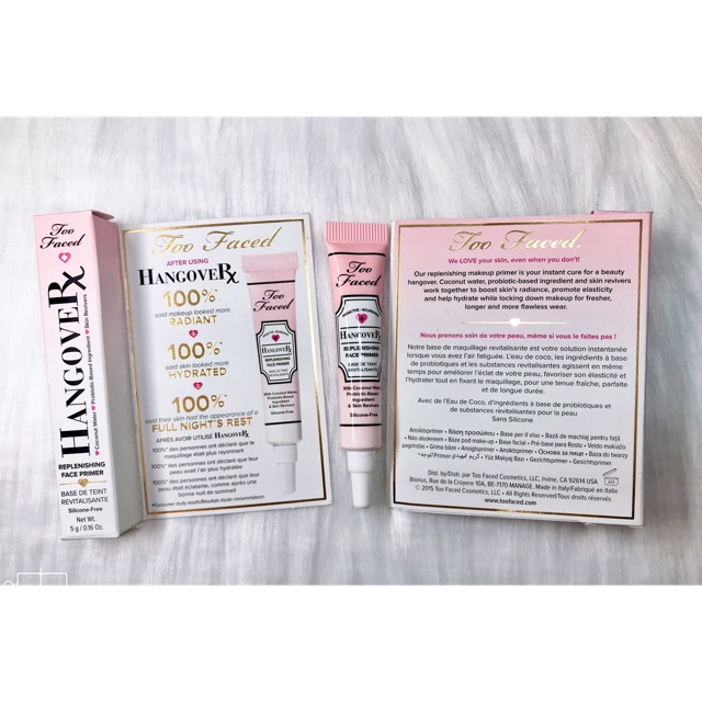 Kem lót Toofaced Hangover mini 5ml, 20ml (có hộp)