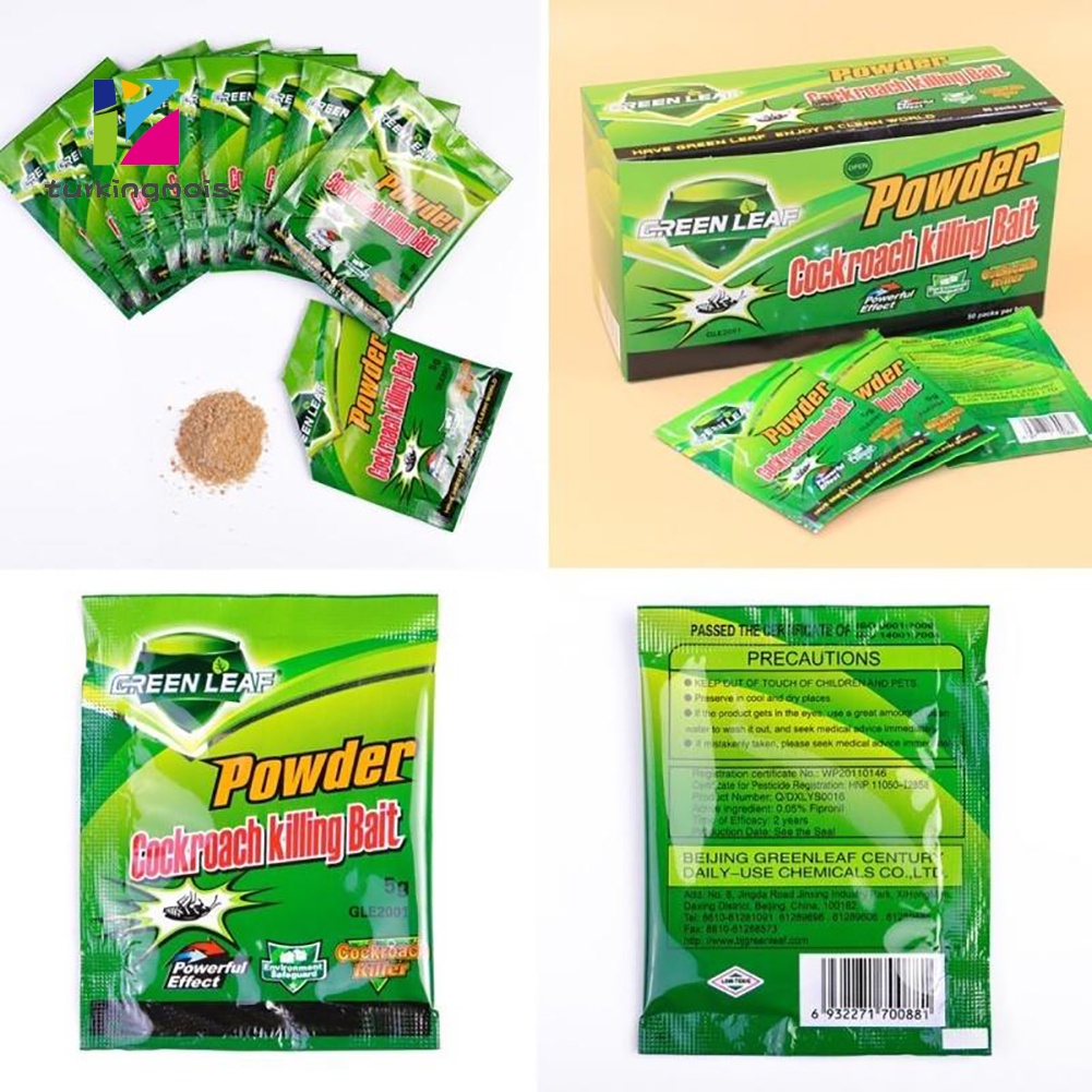 Set 5 Túi Bột Diệt Gián Côn Trùng Hiệu Quả