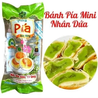 Bánh pía chay, ăn vặt chay, bánh chay, bánh pía lá dứa 130g, bánh pía Sóc Trăng, bánh không trứng, bánh pía Hải Sơn
