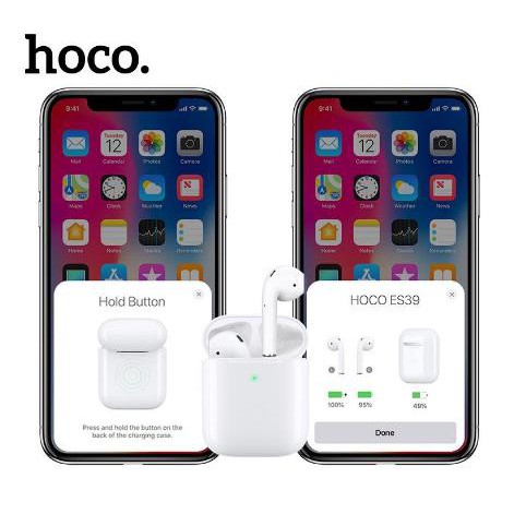 Tai Nghe Bluetooth v5,0 Cảm ứng hai bên hoco ES39 Có mic dock sạc không dây - Chính hãng HB 12 Tháng