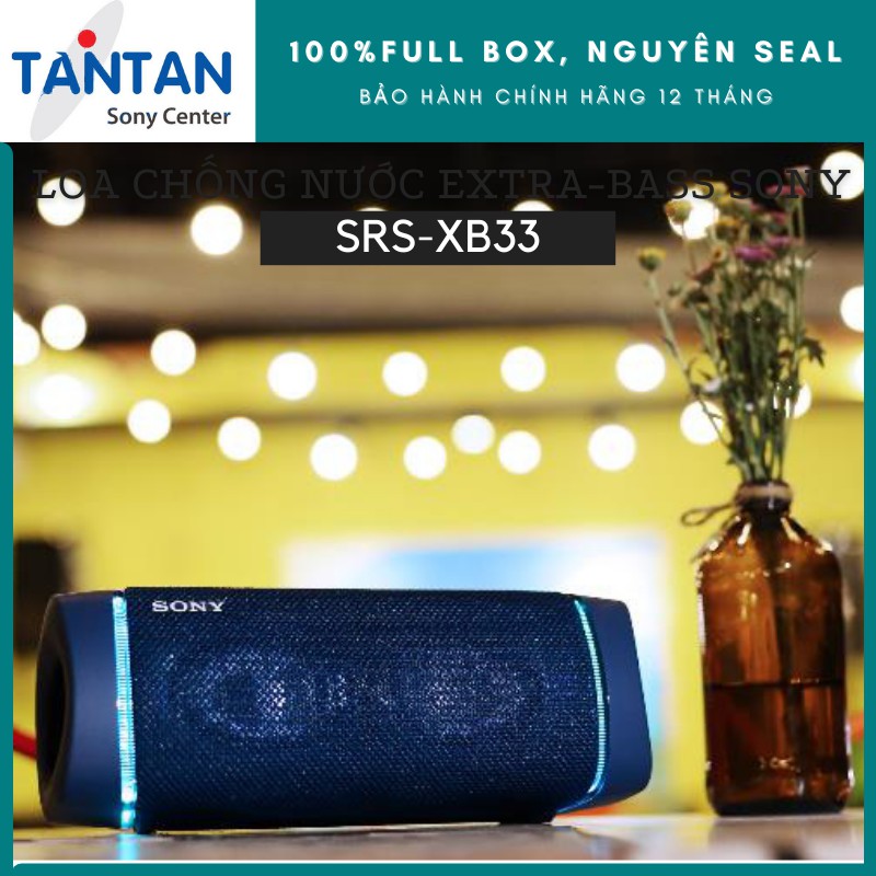 Loa BLUETOOTH EXTRA BASS Sony SRS-XB33 | Sạc điện thoại - Chống sốc, Chống nước IP67 - Stamina - Type-C