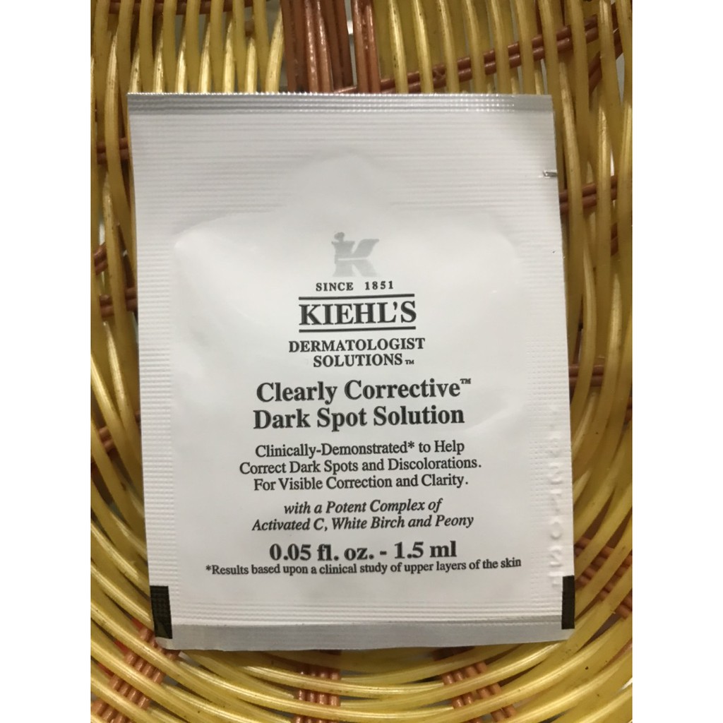 ( 1,5ML ) gói Tinh Chất Serum Làm Sáng Da & Mờ Thâm Mụn kiehl's Clearly Corrective™ Dark Spot Solution