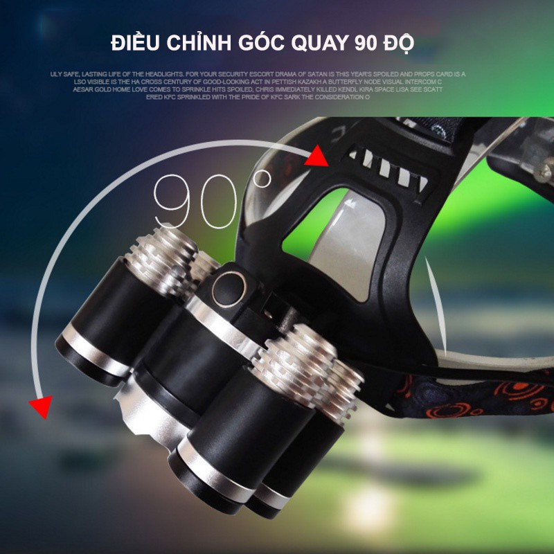 Đèn Pin đội đầu 5 bóng