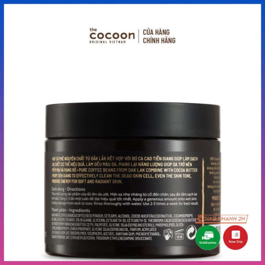 Tẩy da chết cơ thể cà phê Đắk Lắk Cocoon cho làn da mềm mại và rạng rỡ 200ml | BigBuy360 - bigbuy360.vn