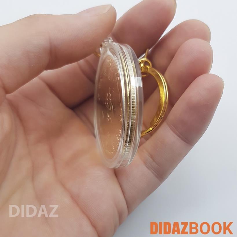 Móc Treo Chìa Khóa xe máy, ô tô, xe hơi Đồng Xu Quan Thế Âm Bồ Tát, cầu bình an, quà tặng ý nghĩa