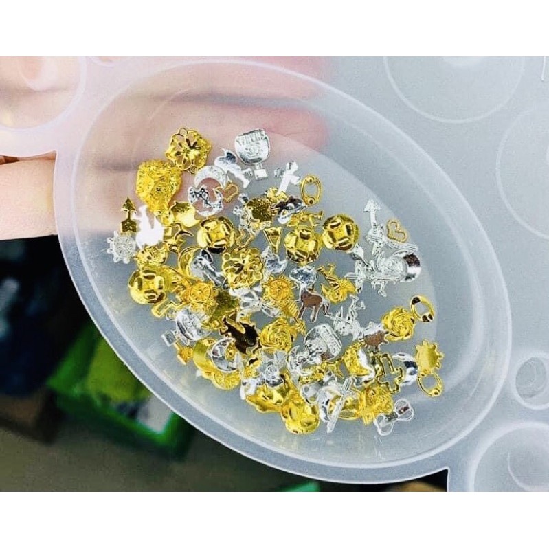 Phụ Kiện Nail - Set 54 charm trang trí móng cao cấp nhặt ngẫu nhiên charm