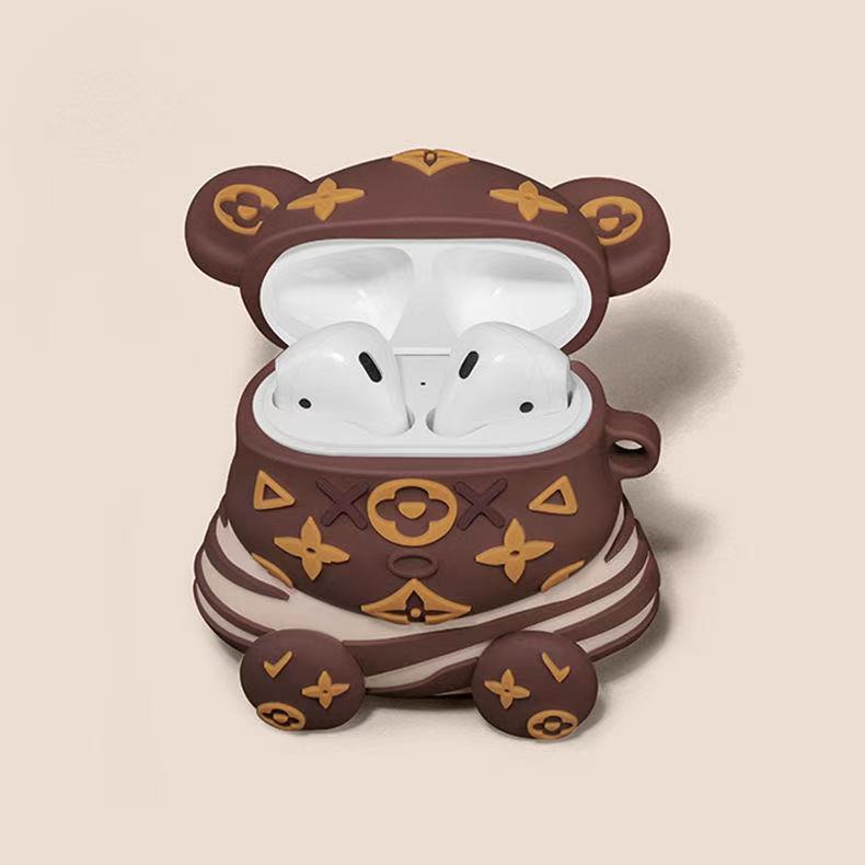 Vỏ bảo vệ hộp sạc tai nghe Airpods 1/2/Pro hình 3D dễ thương