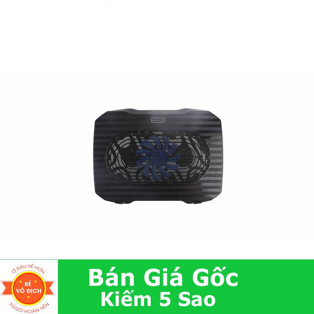 Đế quạt tản nhiệt cho laptop chính hãng Cool Cold 1Fan to giải nhiệt + Tặng Tấm lót di chuột FN10807