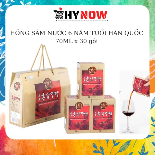 HỒNG SÂM NƯỚC 6 NĂM TUỔI [ DATE MỚI :2023 ] CHONG KUN DANG HÀN QUỐC 70ML x 30 gói