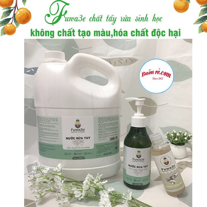 Nước rửa tay sinh học từ vỏ trái cây Fuwa3e 3800ml an toàn cho da tay – Buôn rẻ 01294 - 2