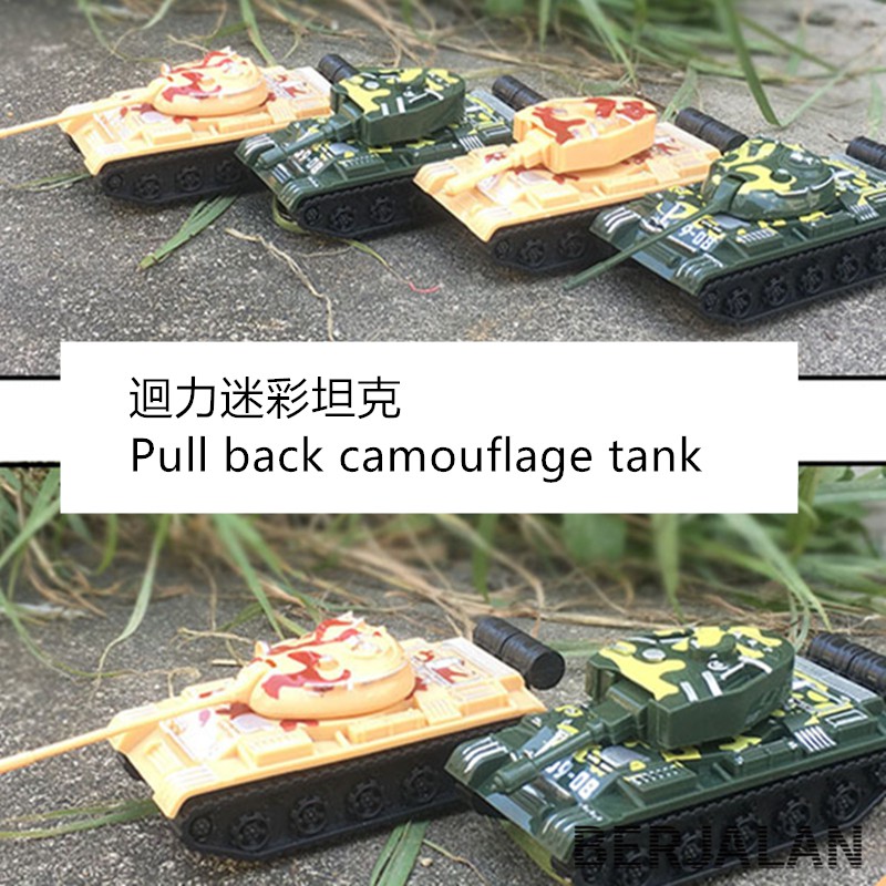 Xe tăng mini đồ chơi lên dây cót BT5 để bàn trang trí sinh nhật làm quà tặng dành cho trẻ em