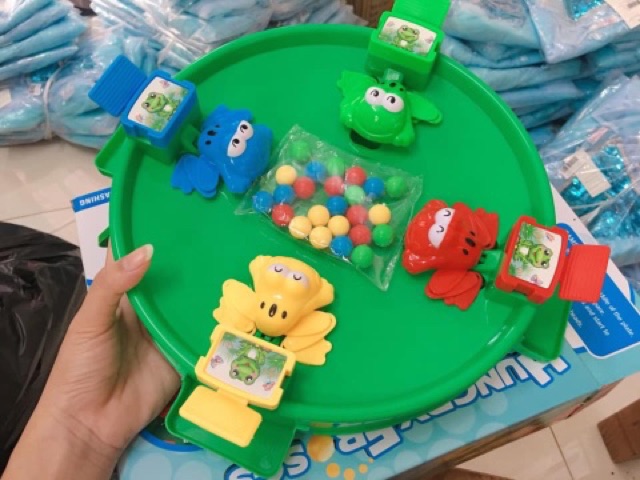 Bộ đồ chơi ếch ăn đậu kèm 24 bi siêu hót Hungry Frogs mã hàng hot