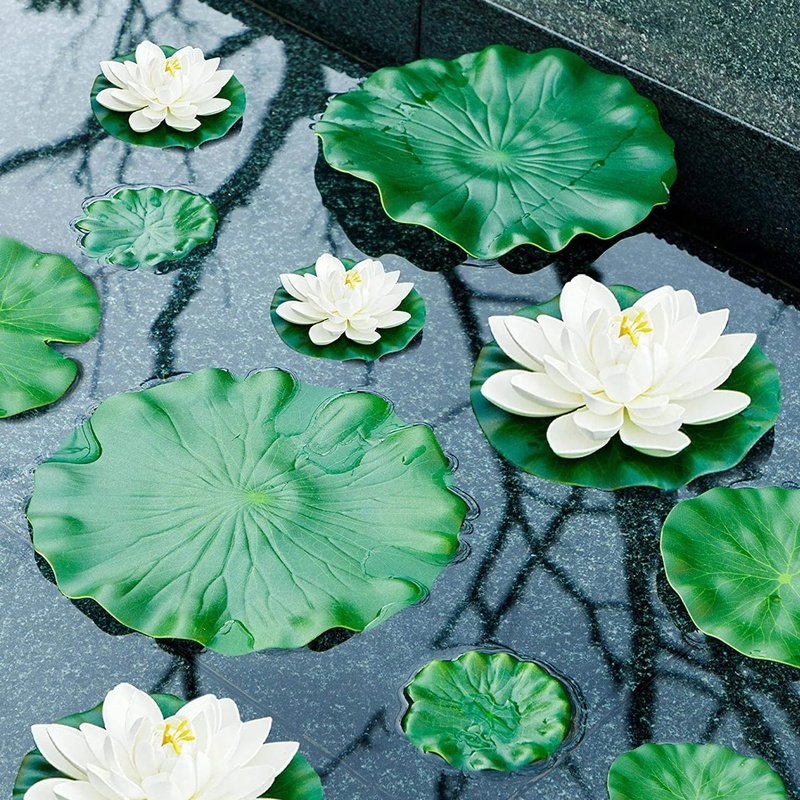 Lá Sen Nổi Bằng Nhựa EVA Sáng Tạo Trang Trí Sân Vườn