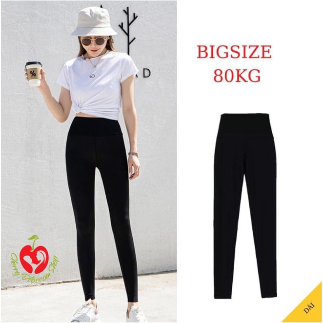 [MẪU MỚI]Quần Legging dài, Ngố, Lửng Ngố, Cạp cao xuất hàn siêu hot bigsize 80kg | BigBuy360 - bigbuy360.vn