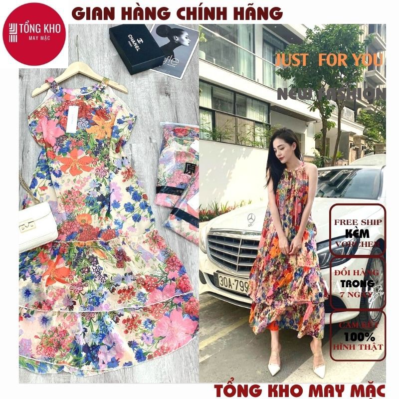 (MUA 1 TẶNG 3 + ẢNH THẬT ) váy hoa nhí ,váy đi biển đầm maxi đi biển rất hợp nha ,hoặc đi du lịch cũng đẹp nữa nha