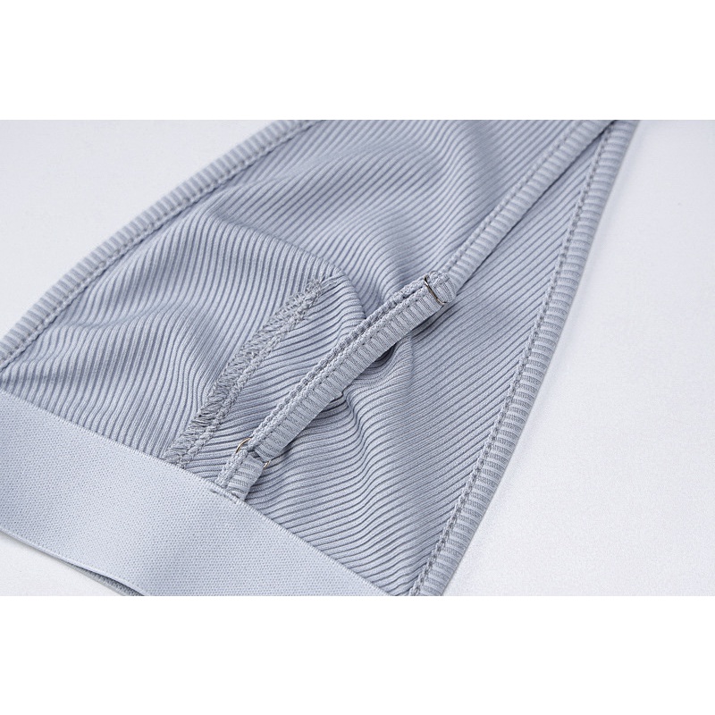 DUNEA Set đồ gồm áo cổ chữ V hở lưng và chân váy phong cách quyến rũ cho nữ