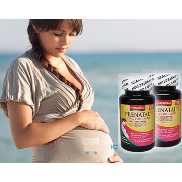 Thực Phẩm Chức Năng Hỗ Trợ Thai Kỳ Pharmekal Prenatal DHA & Folic Acid (60 Viên)