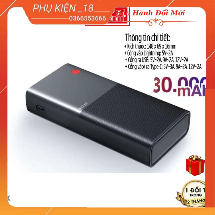 [BẢO HANH 12TH]SẠC DỰ PHÒNG SẠC NHANH 30.000MAH EARLDOM PD-06