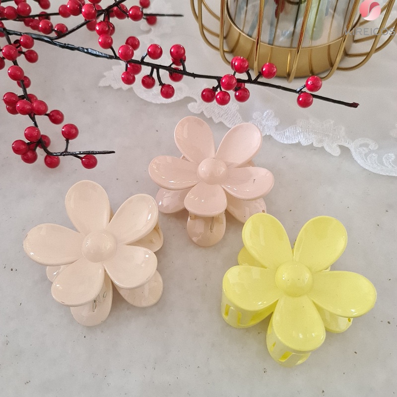 Kẹp Tóc Càng Cua Hình Hoa Mai Siêu To Nhiều Màu Xinh Xắn Cho Nữ Đi Du Lịch Biển Mùa Hè Chụp Hình Sống Ảo