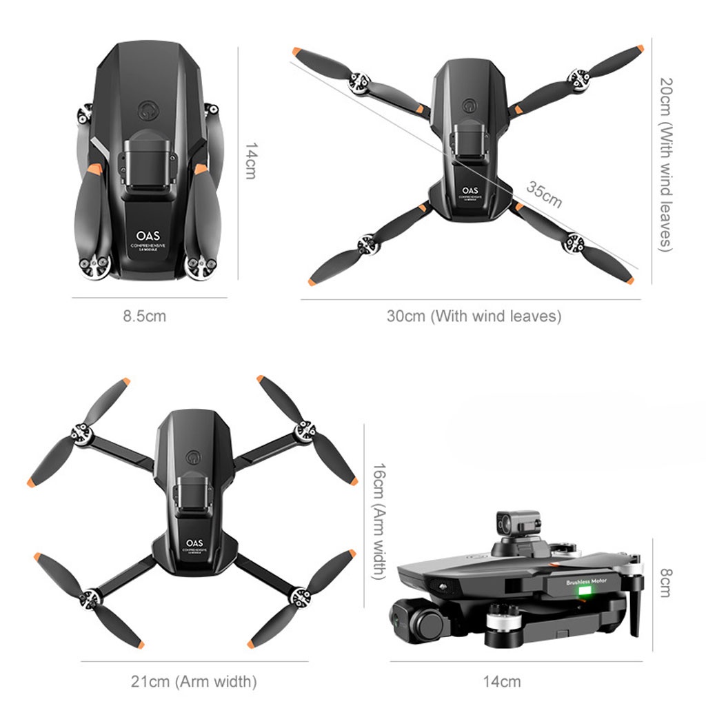 Drone RG101 Max 2022 Tránh Vật Cản, Flycam 6K FPV Máy Bay Không Người Lái Chụp Ảnh Quay Phim Động Cơ Không Chổi Than
