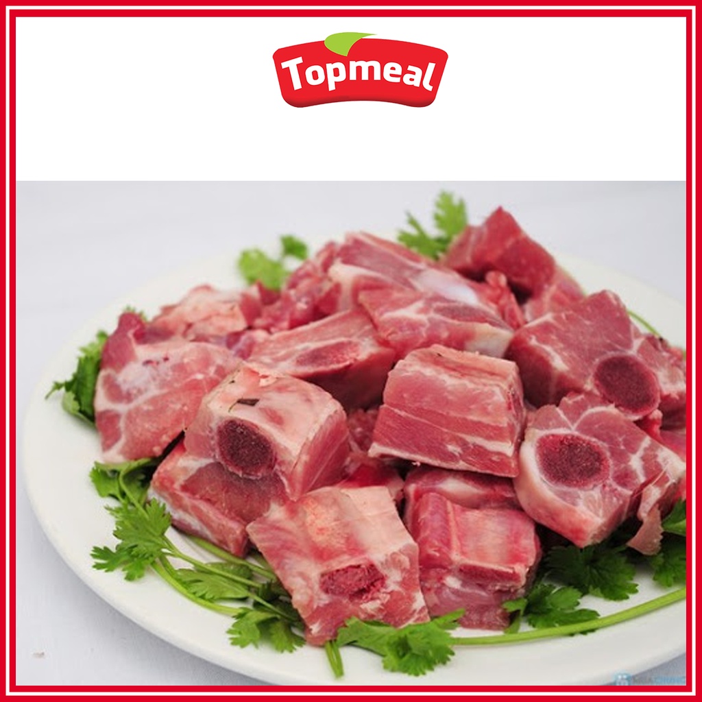 HCM - Sườn vai heo Topmeal (500g) - Thích hợp với các món nướng, rim, kho, chiên,... - [Giao nhanh TPHCM]