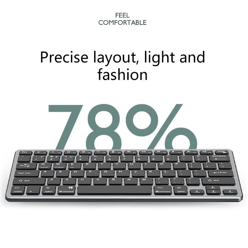 Bàn Phím Không Dây Hai Chế Độ Siêu Mỏng Không Gây Tiếng Ồn Cắm Và Ổ Cắm