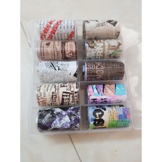Foi dán móng báo chí  [Nail Spa]